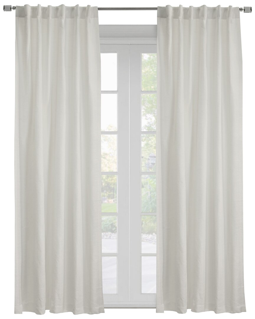 Legacy Gladstone Dual Header Curtain Panel In Off-white