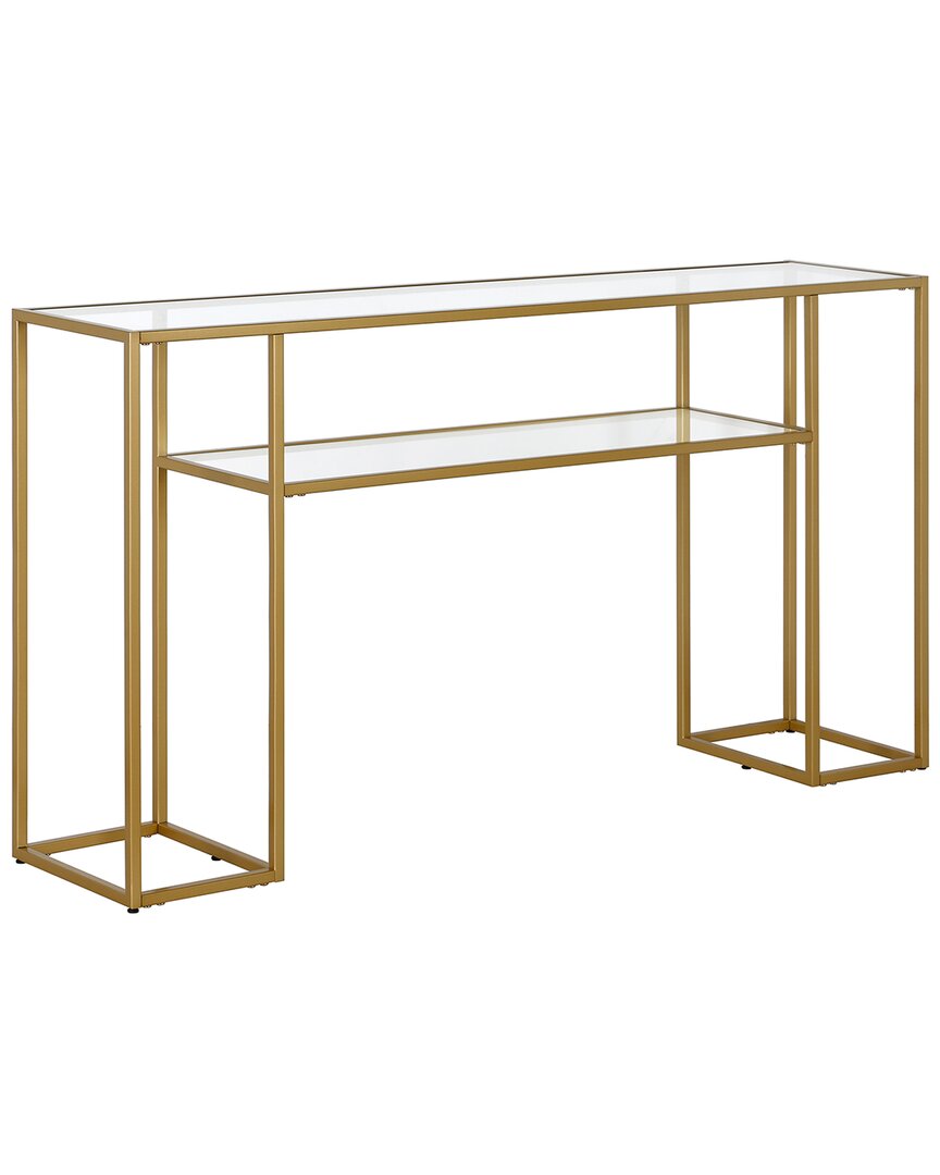 Abraham + Ivy Marilyn Rectangular Console Table In Gold