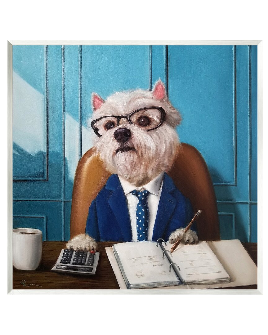Shop Stupell Office Worker Terrier Dog Wall Plaque Wall Art By Lucia Heffernan