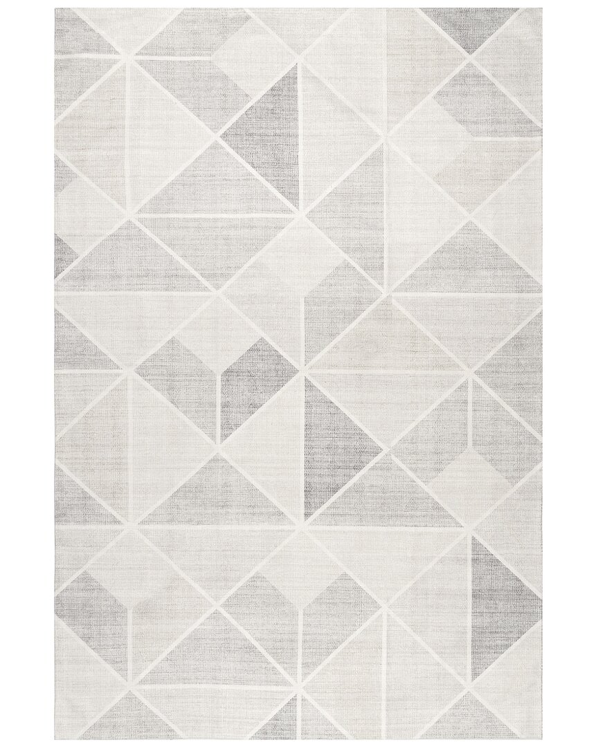 Nuloom Marielle Diamond Tiles Machine Washable Area Rug In Beige