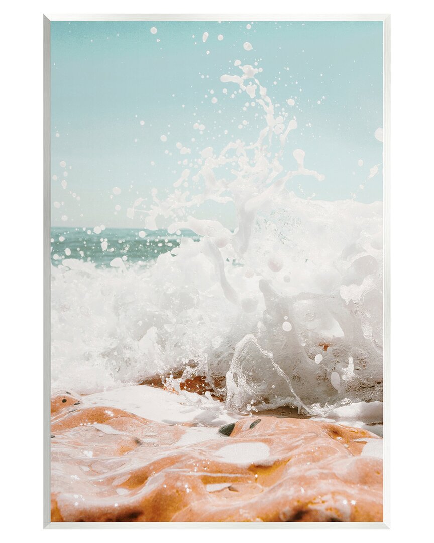 Stupell Splashing Sandy Beach Sea Foam Wall Plaque Wall Art By Krista Broadway