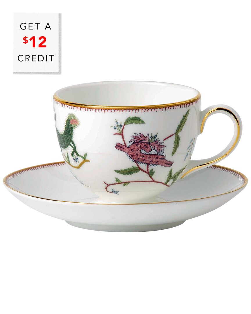 Wedgwood Kit Kemp For  Mythical Creatures Teacup & Saucer Set With $12 Credit