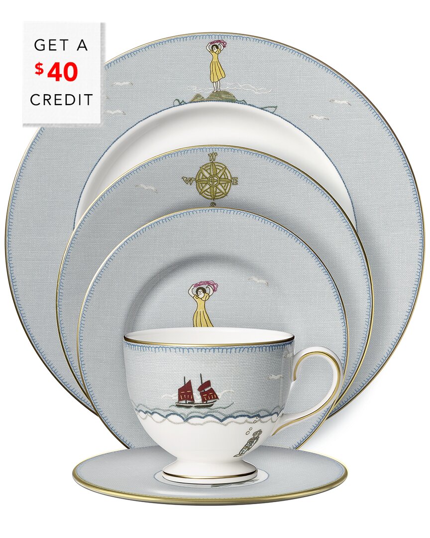 Shop Wedgwood Kit Kemp For  Sailor's Farewell 5pc Place Setting With $40 Credit