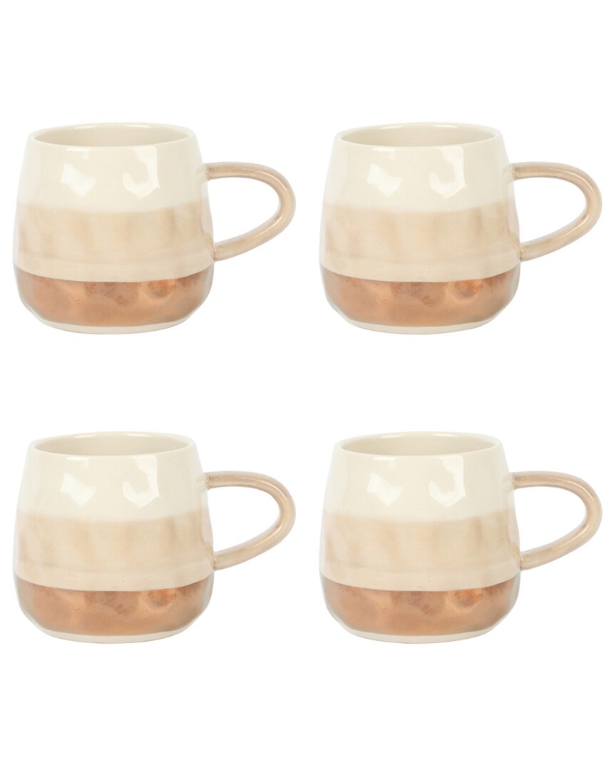Cravings By Chrissy Teigen 4pc 18oz Stoneware Cup Set In Grey