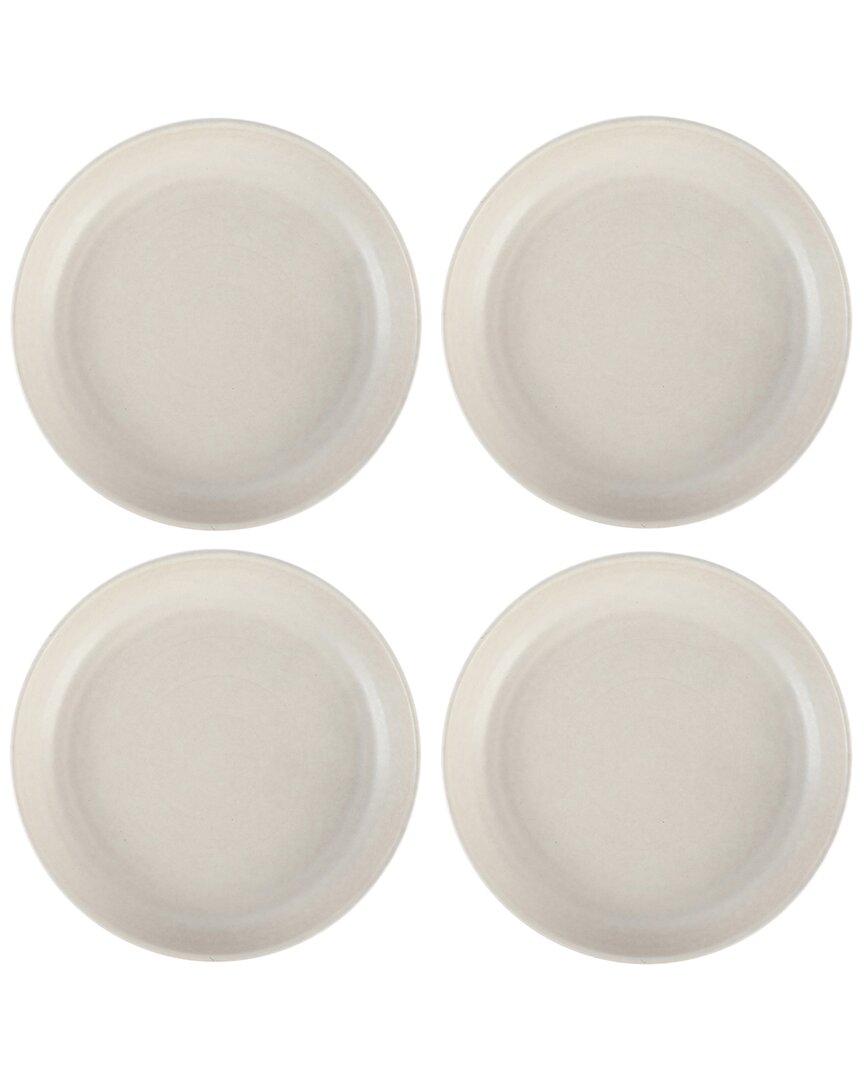 Cravings By Chrissy Teigen 4pc 8.6in Round Stoneware Dinner Bowl Set In White