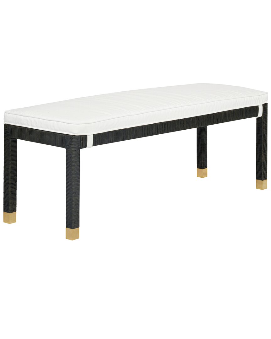 Tov Furniture Amara Woven Rattan Bench