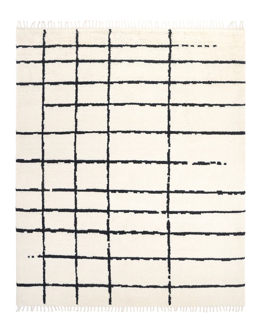 SOLO RUGS SOLO RUGS PARIS BOHEMIAN MOROCCAN HAND-KNOTTED WOOL-BLEND AREA RUG 