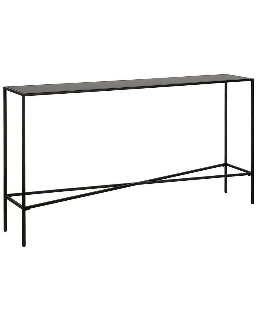 Abraham + Ivy Henley 55in Blackened Bronze Console Table With Metal Tabletop