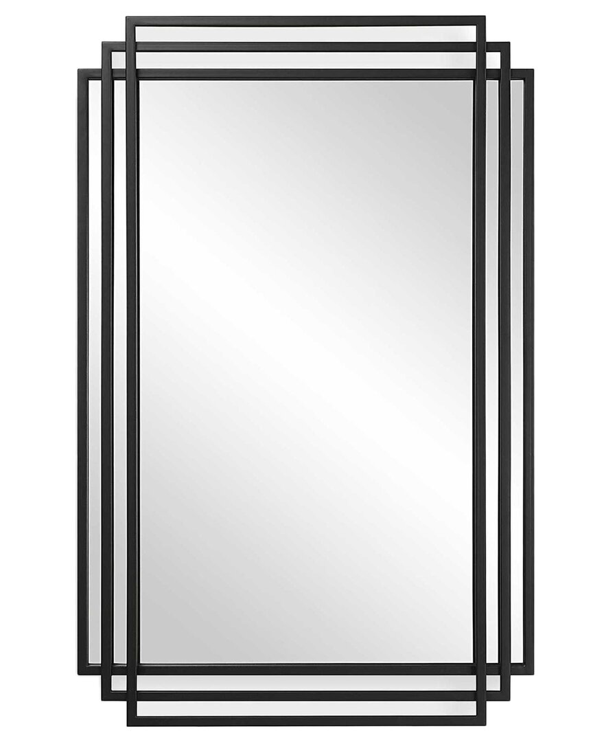 Uttermost Amherst Iron Mirror In Black