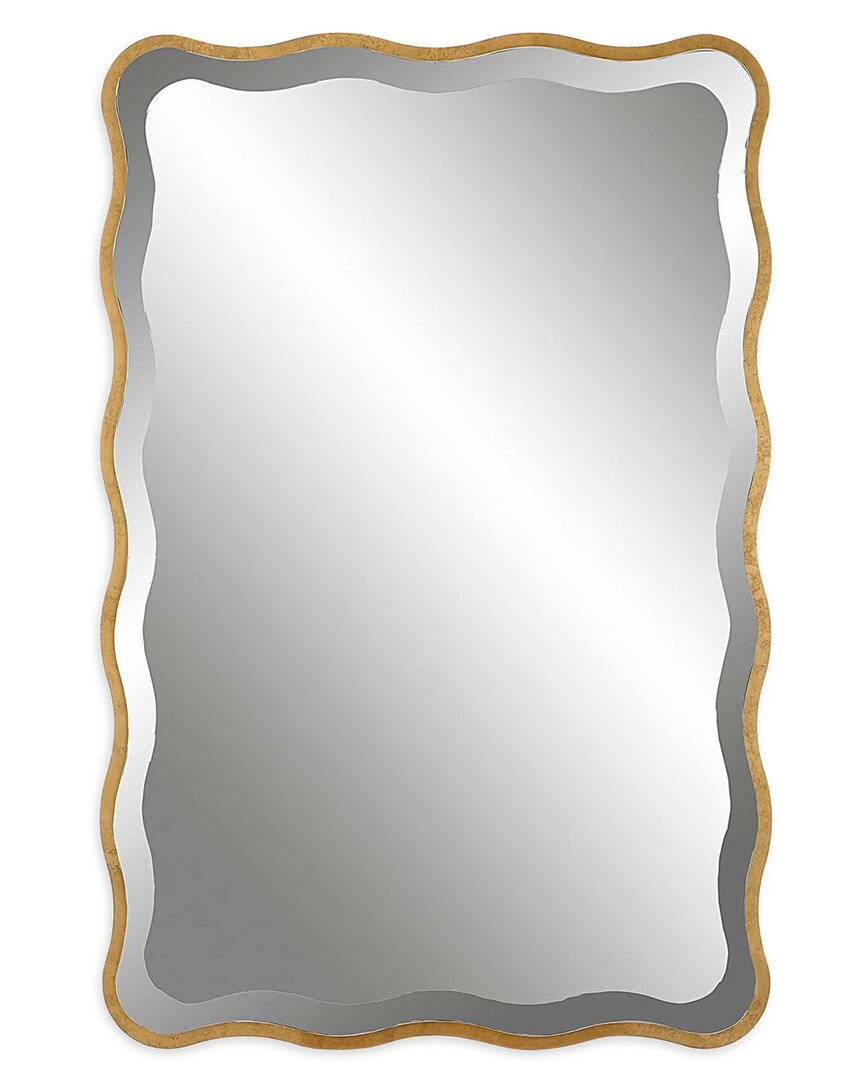 Uttermost Aneta Scalloped Mirror In Gold