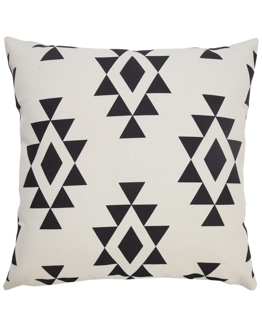 Lr Home Vivian Southwestern Geometric Indoor/outdoor Throw Pillow In Black
