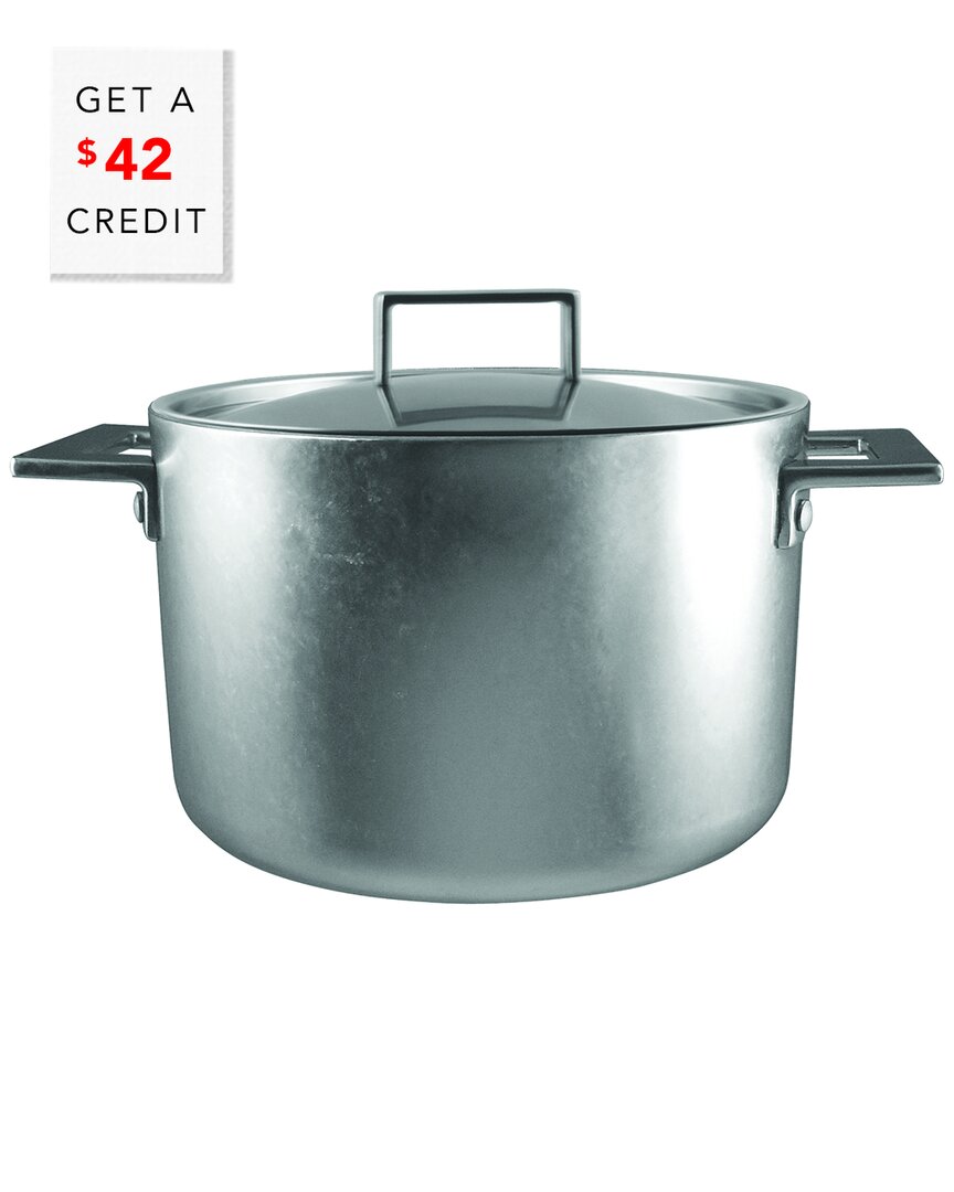 Shop Mepra Attiva Pewter Pot With Lid With $42 Credit