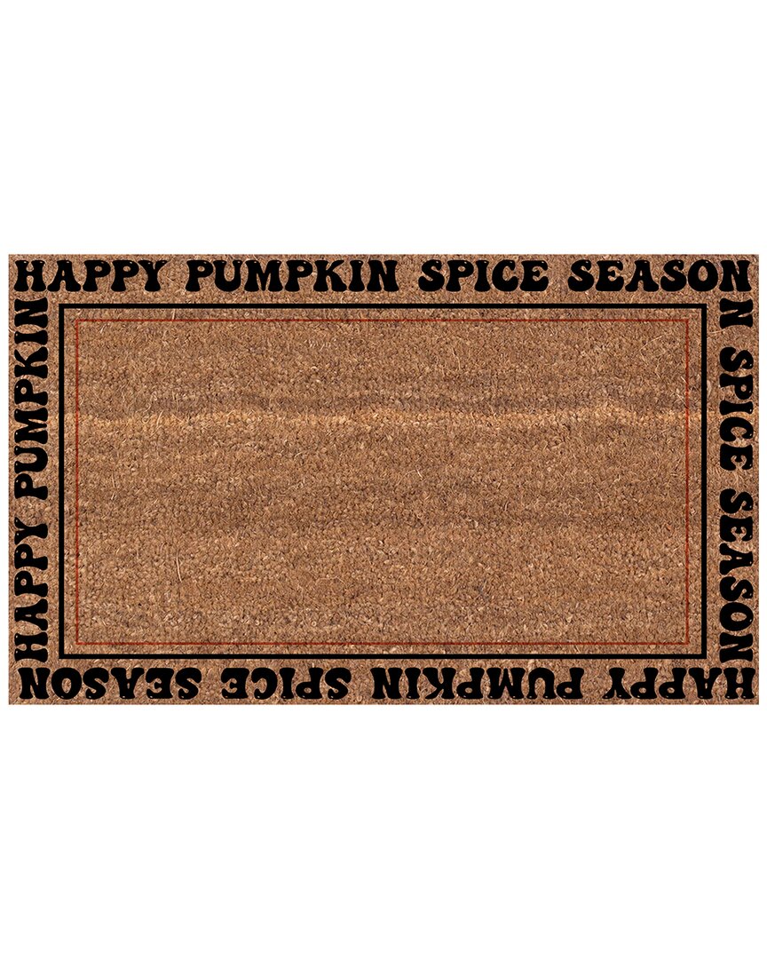 Coco Mats N More Happy Pumpkin Spice Season Rug In Multicolor