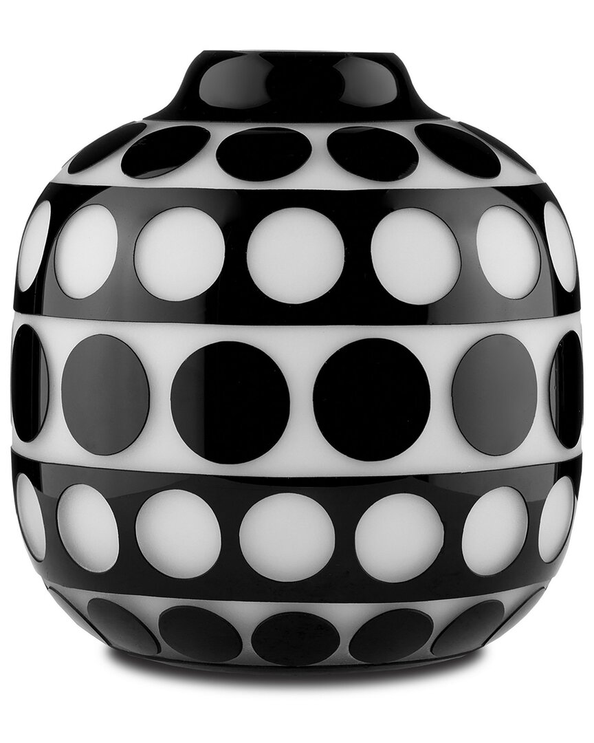 Currey & Company Cicero Small Vase In Black