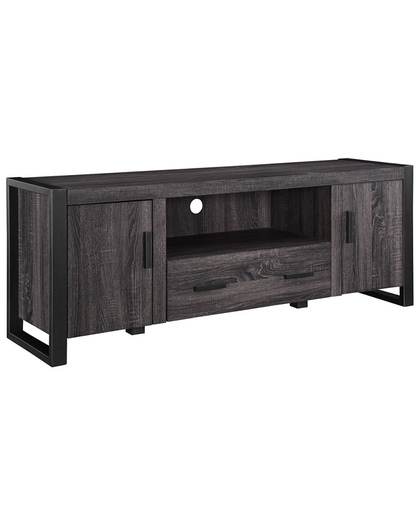 Hewson 60in Urban Industrial Wood Tv Stand In Gray