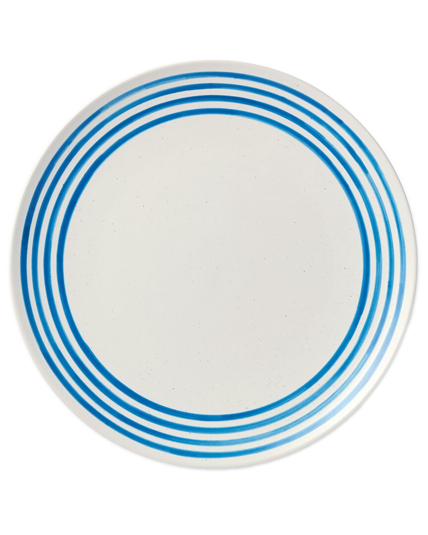 Certified International Dockside Blue Set Of 4 Dinner Plates