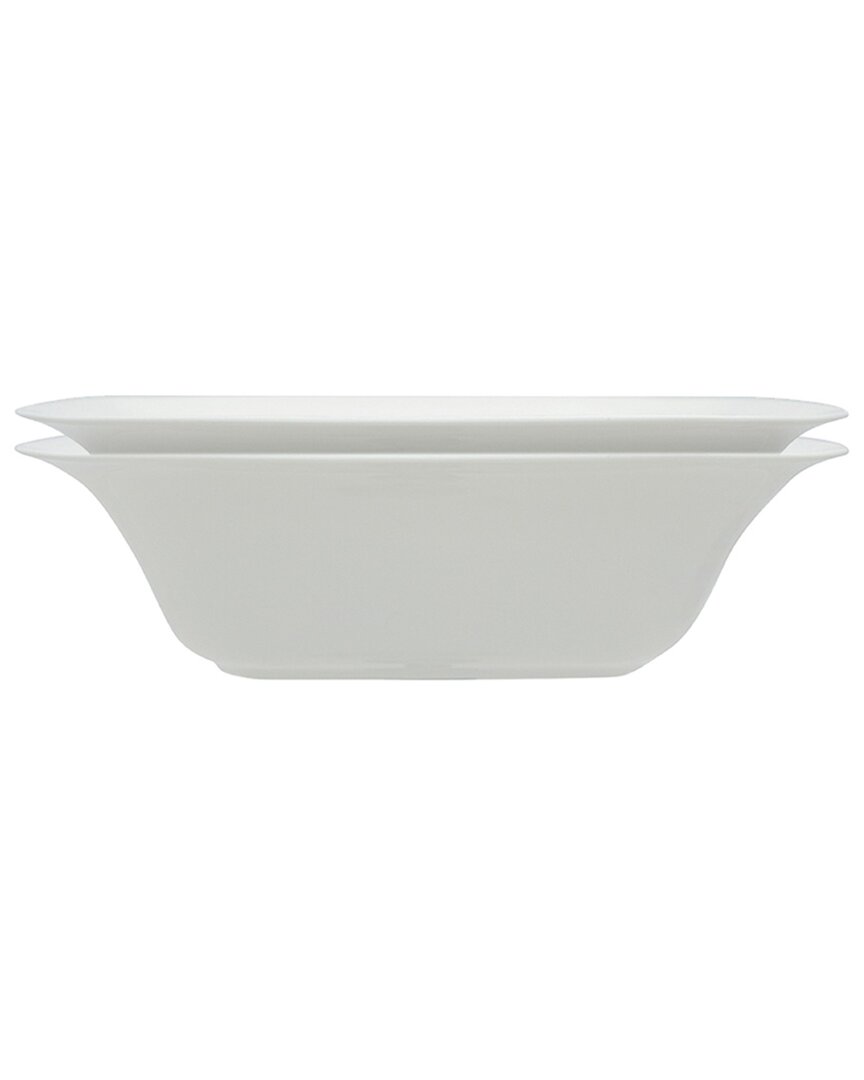 Porland Bach 2-piece Bowl Set In White