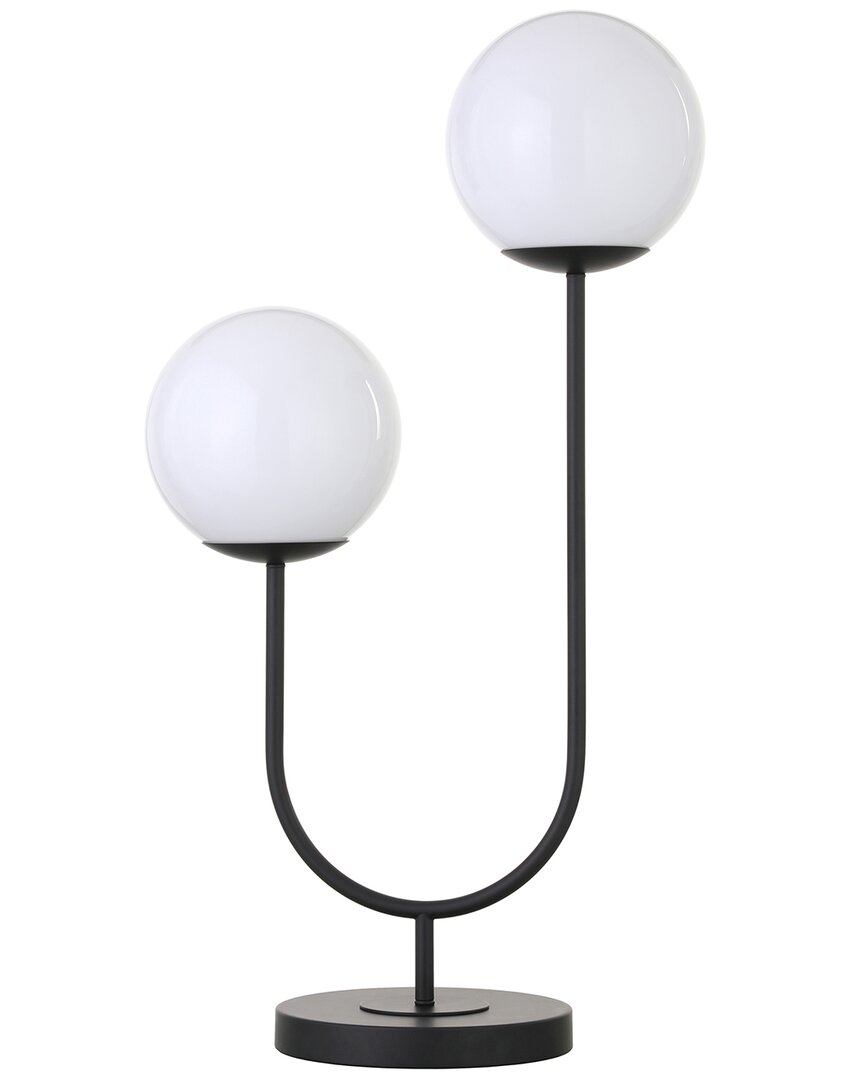 ABRAHAM + IVY ABRAHAM + IVY DUFRENE 2-LIGHT TABLE LAMP WITH GLASS SHADE