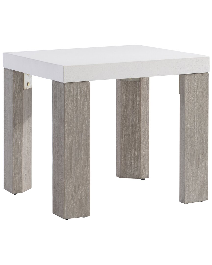 Bernhardt Lorenzo Side Table In White
