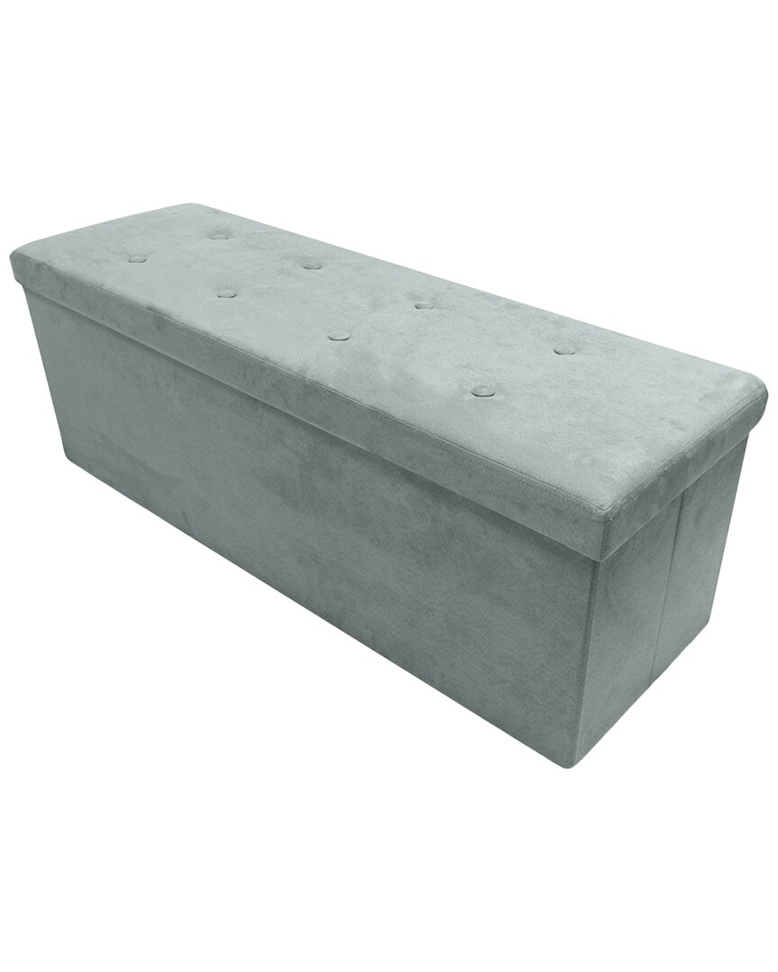 Sorbus Foldable Suede Storage Bench