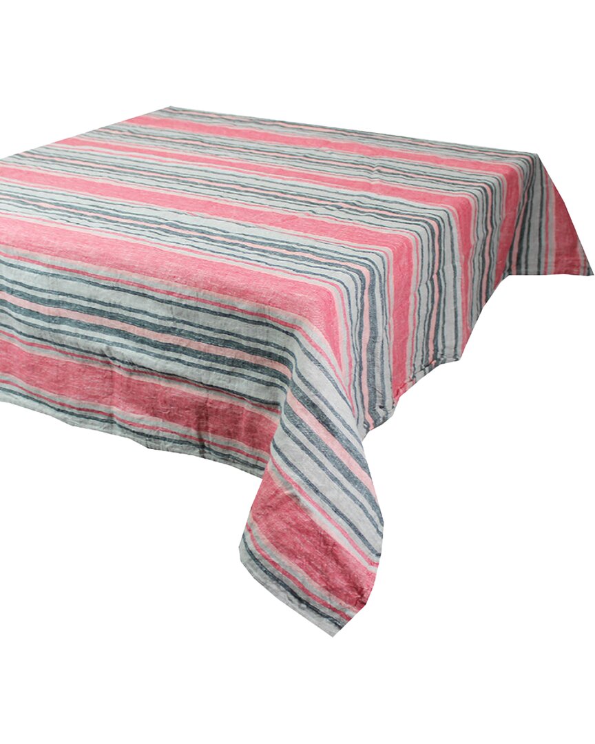 Garnier Thiebaut Sombrilla Corail French Tablecloth In Pink
