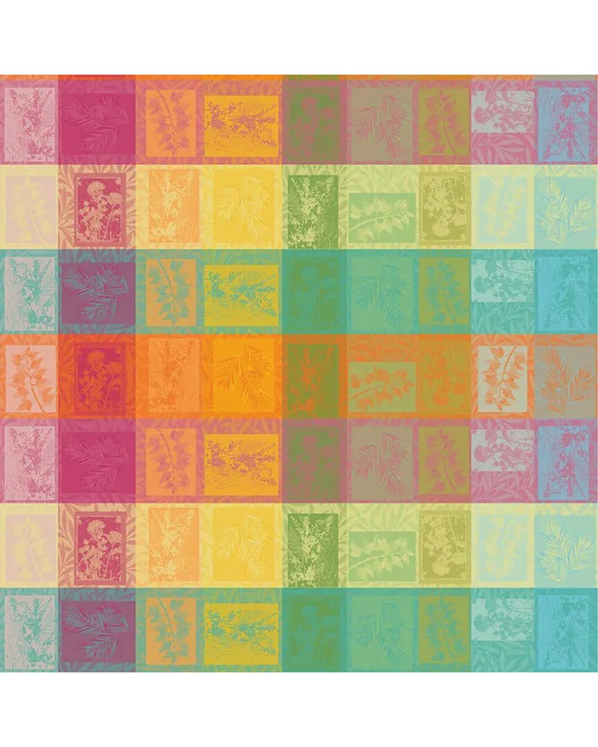 Garnier Thiebaut Mille Vegetaux Arc En Ciel French Tablecloth In Multi