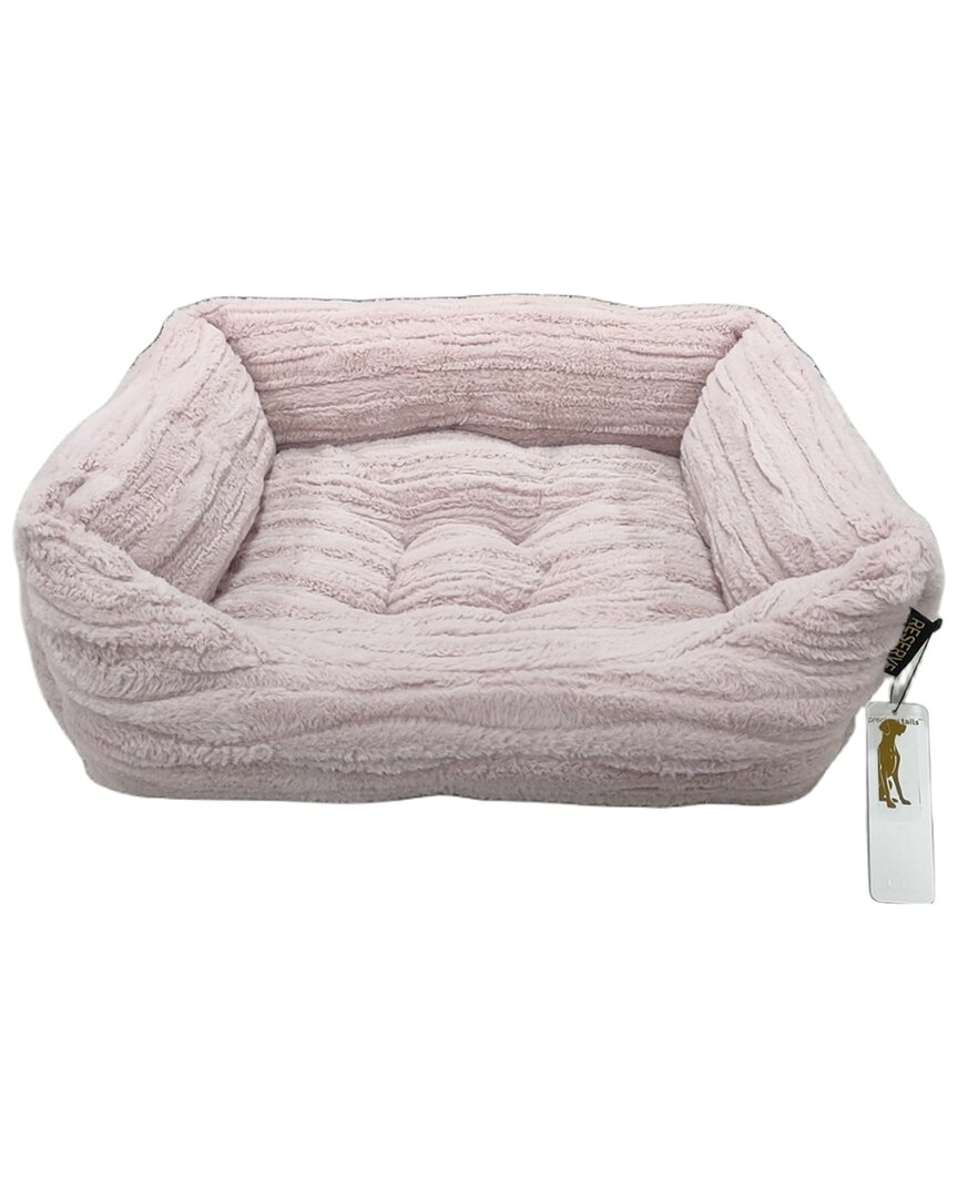 Reserve Jacquard Cuddler Ultra-soft Pet Bed For Dogs & Cats In Pink