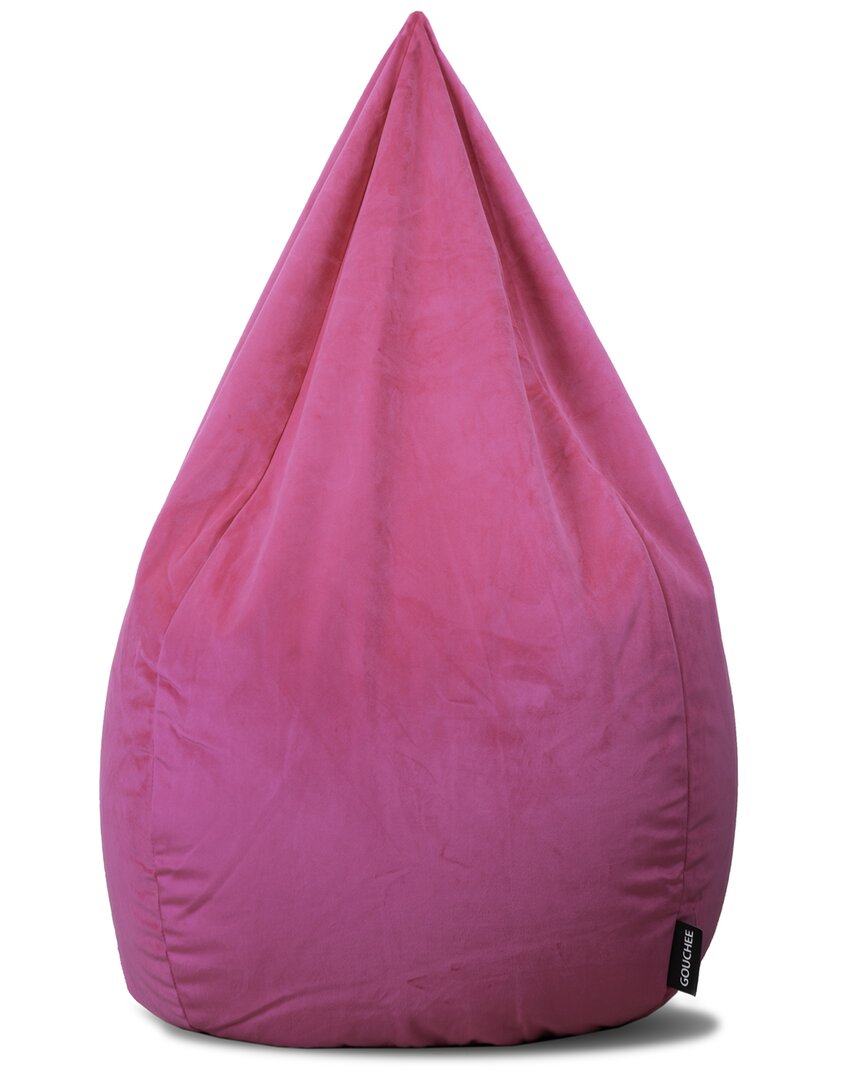 Gouchee Home Sambre Velvet Bean Bag Chair In Pink