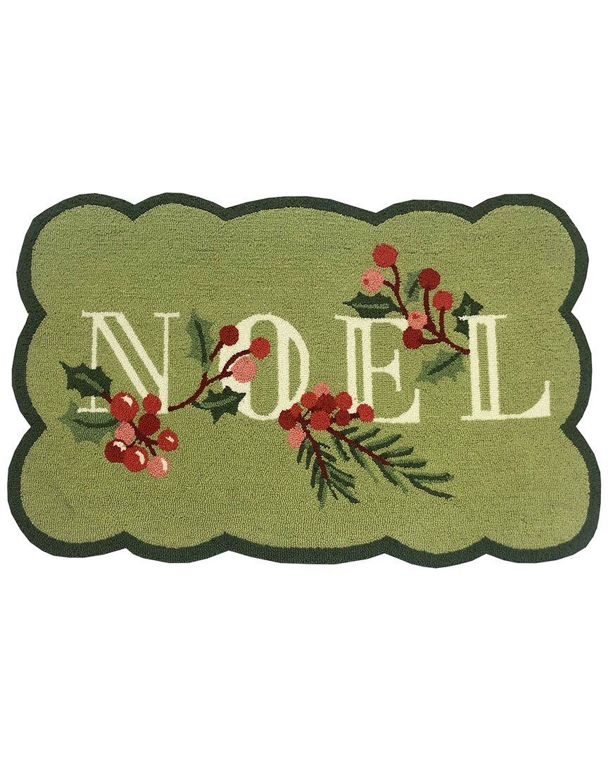The Rug Market Noel Scallop 24x36in Doormat In Green