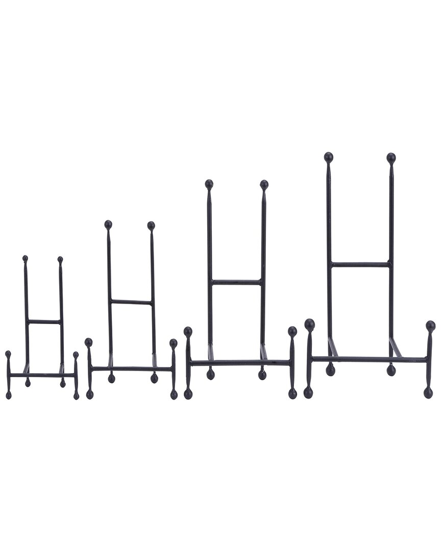 Peyton Lane Modern Metal Easel Set In Black