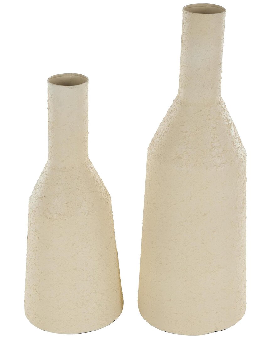 Peyton Lane Modern Metal Vase Set In Neutral