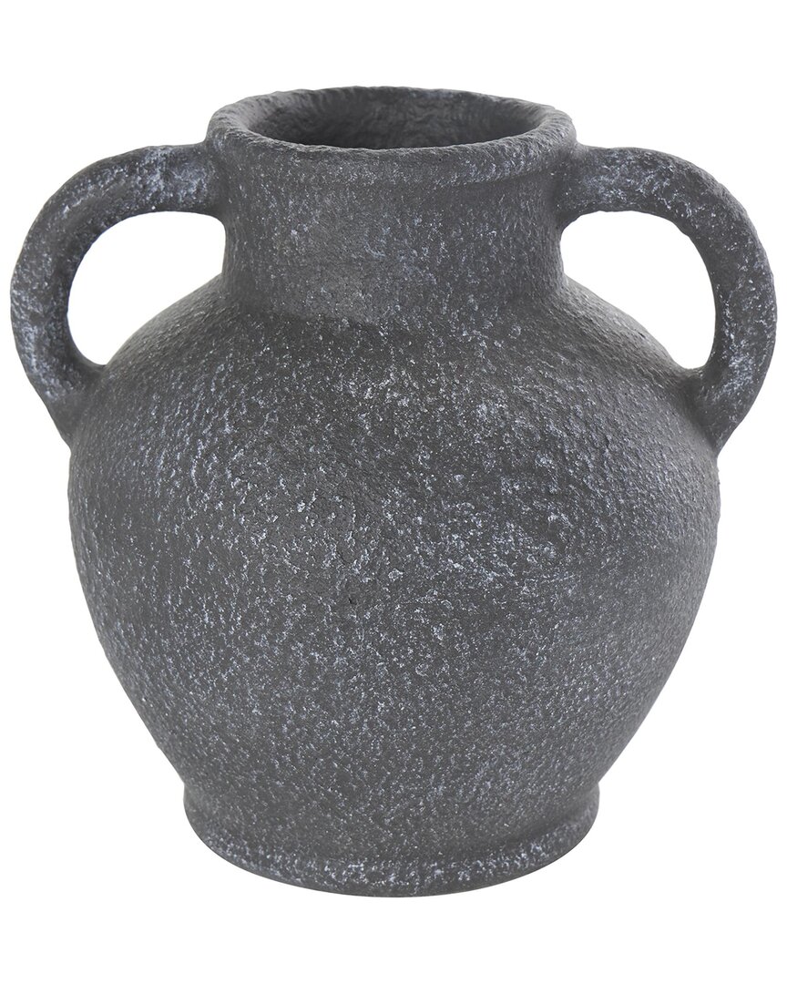 Peyton Lane Farmhouse Ceramic Vase In Gray
