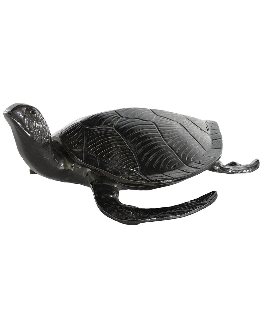 Peyton Lane Coastal Metal Sculpture In Black