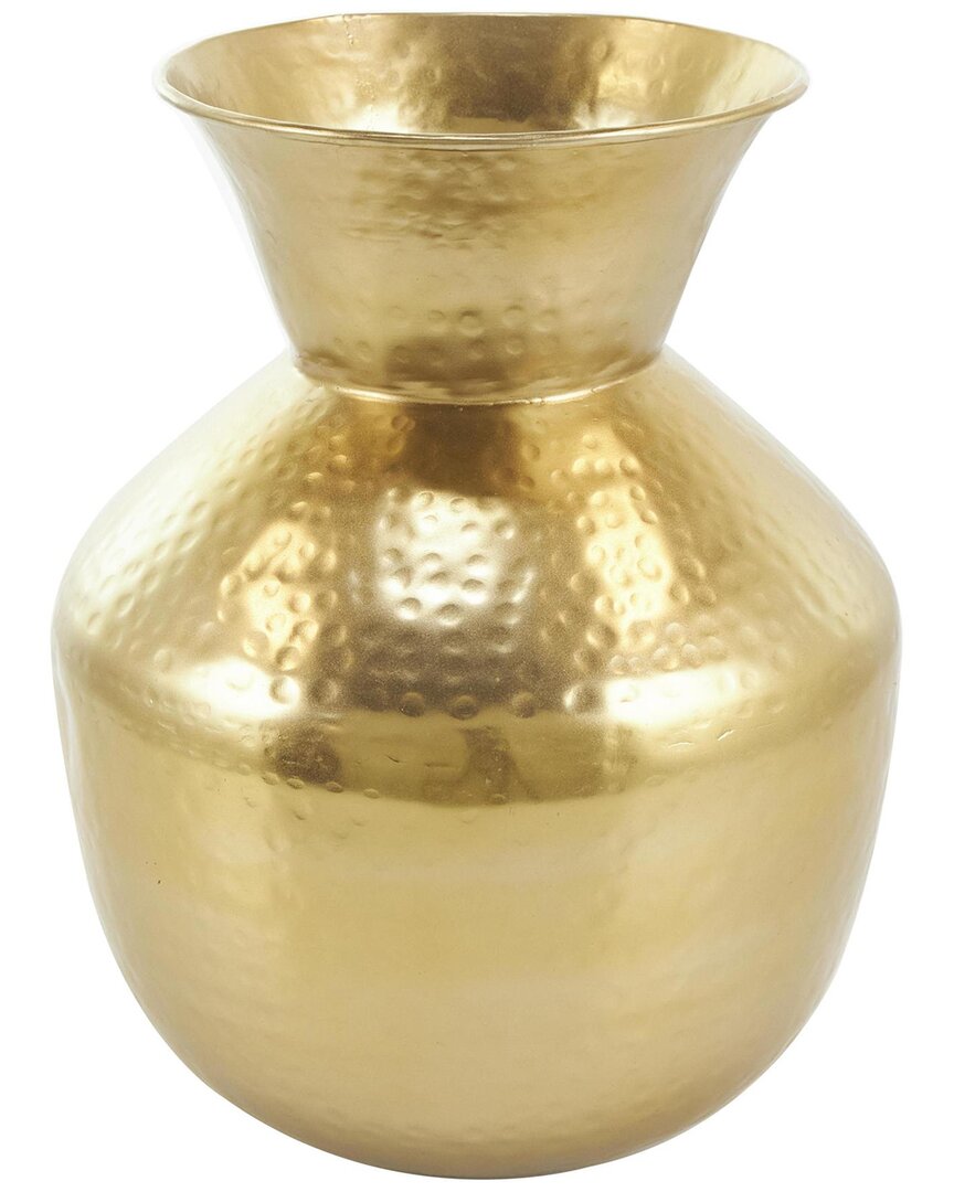 Peyton Lane Glam Metal Vase In Gold