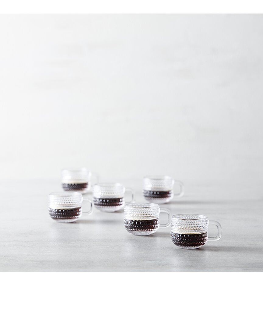 Fortessa Set Of 6 Jupiter Glass Espresso Cups