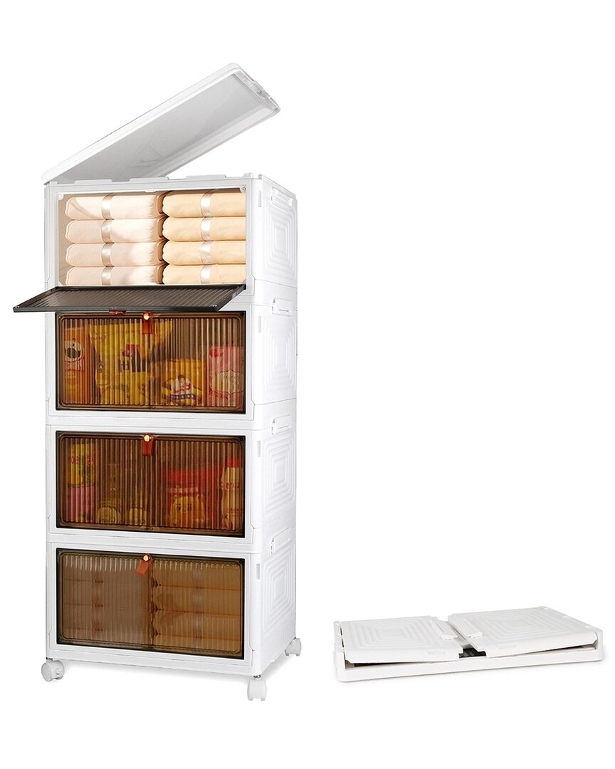 Fresh Fab Finds 4-tier Foldable Storage Bins In Multi