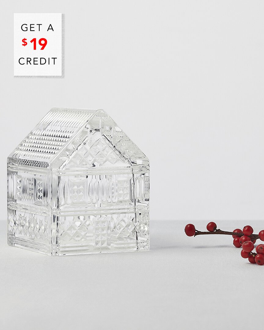 Waterford Gingerbread House With $19 Credit In Clear