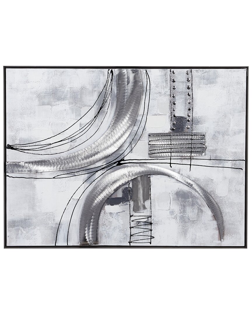 Peyton Lane Metal Contemporary Abstract Framed Wall Art