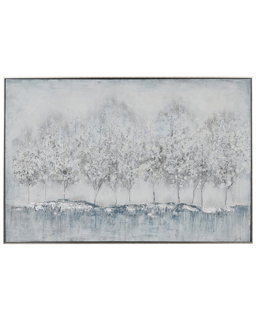 Peyton Lane Polystone Contemporary Trees Framed Wall Art