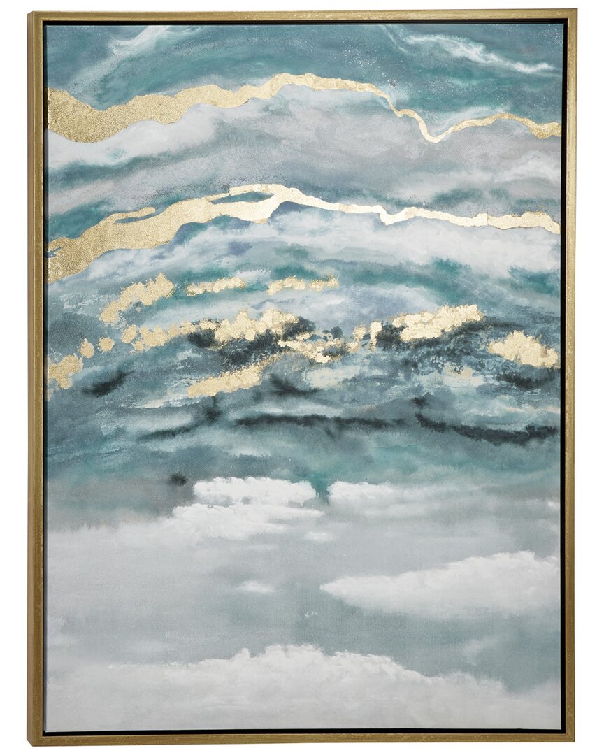 Peyton Lane Polystone Contemporary Landscape Framed Wall Art