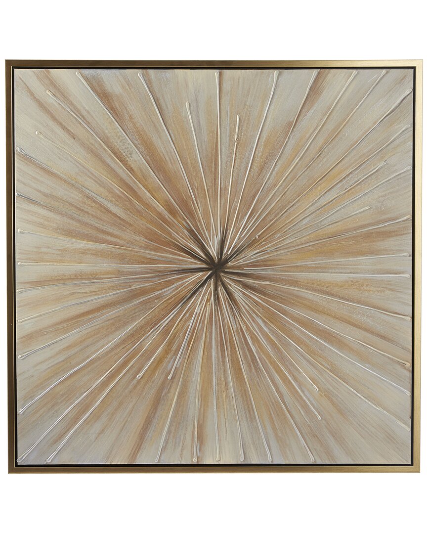 Peyton Lane Wood Contemporary Radial Framed Wall Art