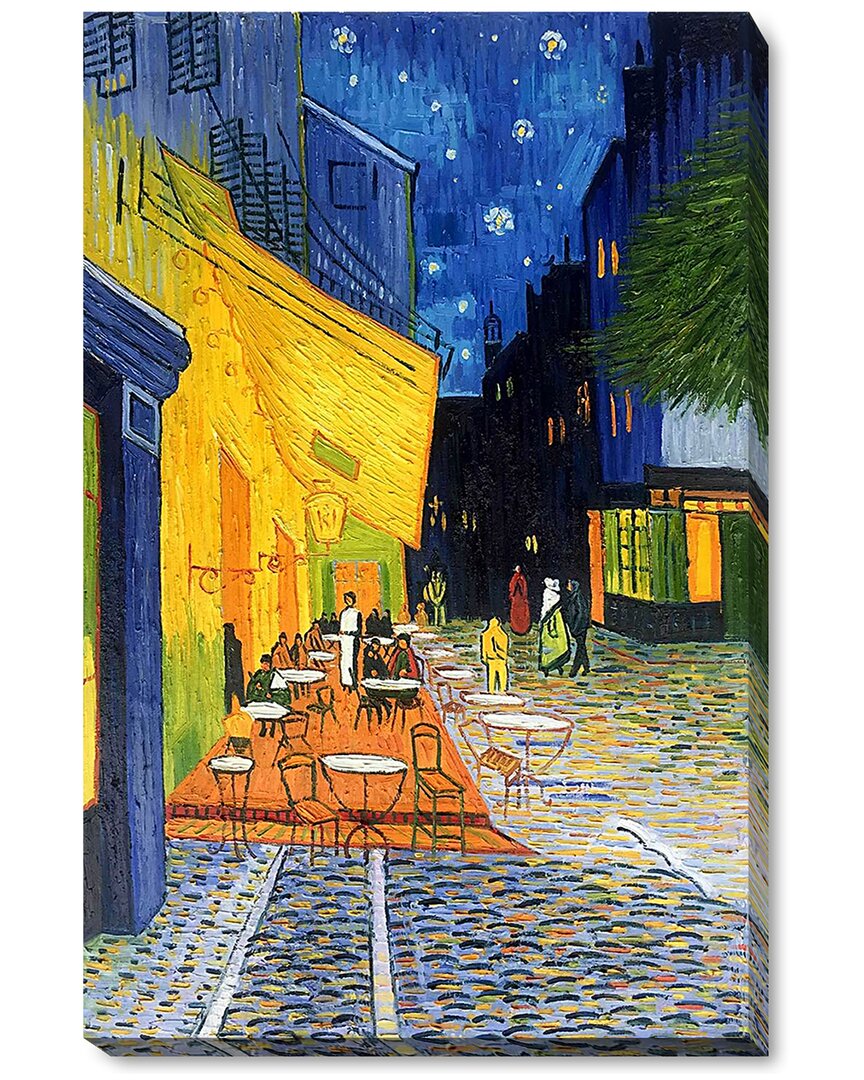La Pastiche By Overstockart Cafe Terrace At Night By Vincent Van Gogh In Multi