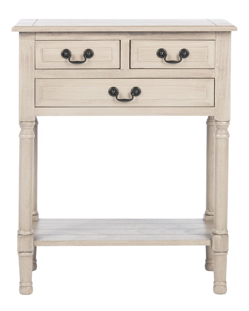 Safavieh Couture Primrose 3 Drawer Console Table In Grey