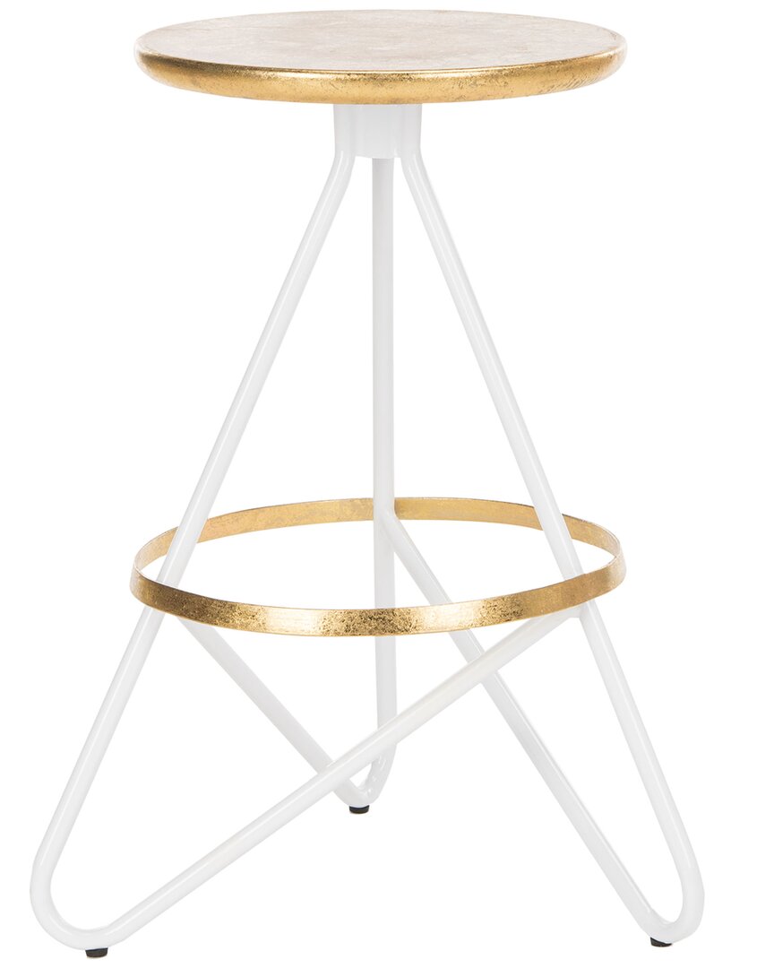 Shop Safavieh Galexia Counter Stool In Gold