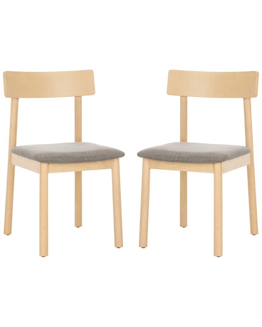Shop Safavieh Set Of 2 Lizette Retro Dining Chairs In White