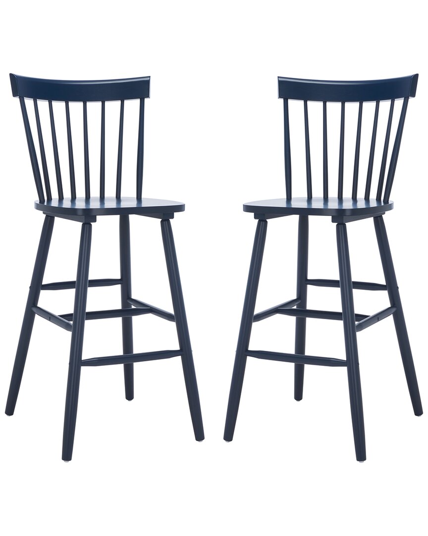 Safavieh Providence Bar Stool In Navy