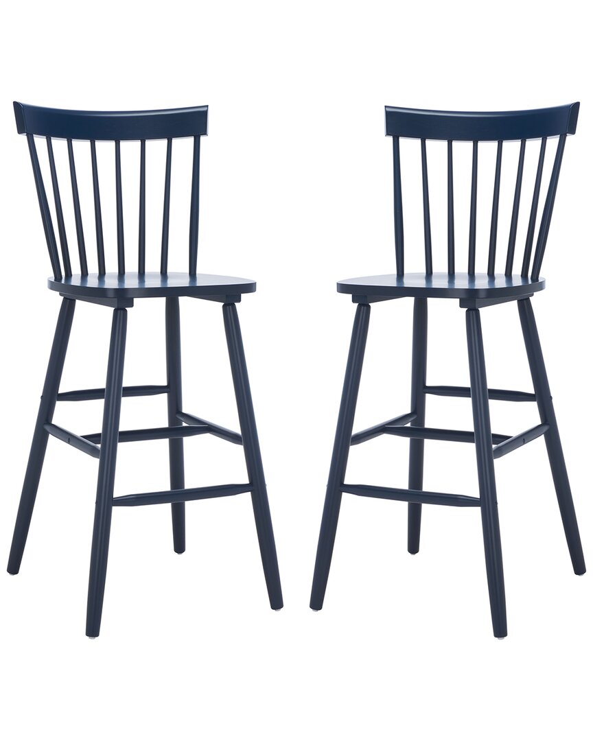 Safavieh Providence Bar Stool In Navy