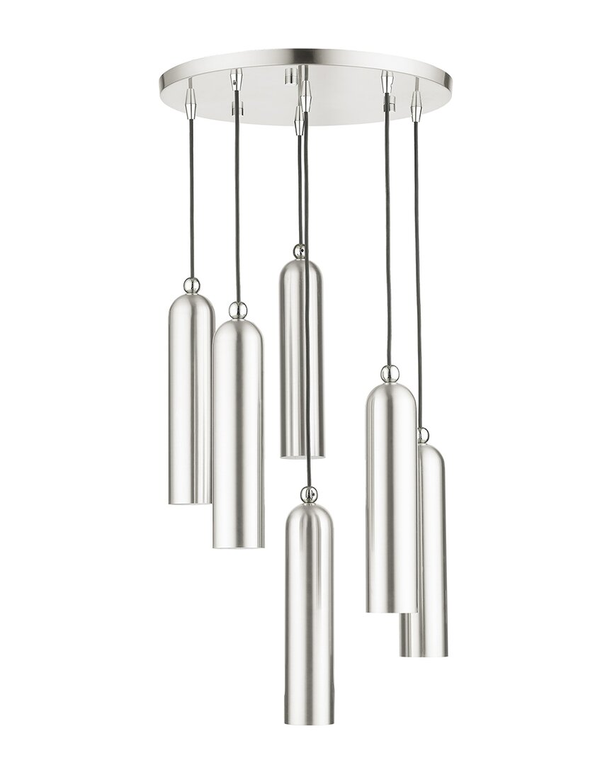 Livex Lighting Ardmore Nickel 6 Light Pendant