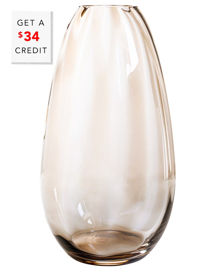 Vietri Bolla Glass Medium Pleated Vase