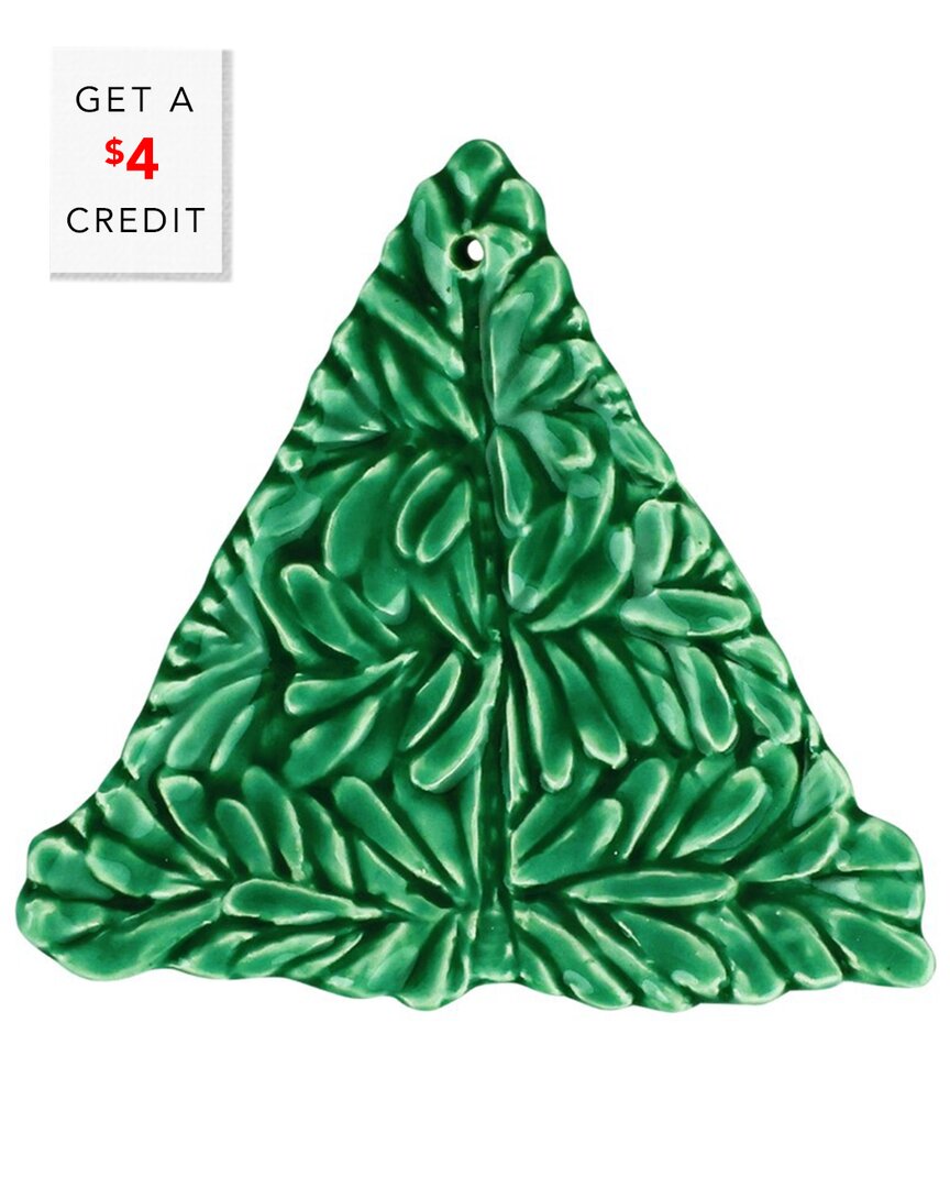 Vietri Lastra Holiday Figural Ornament In Green